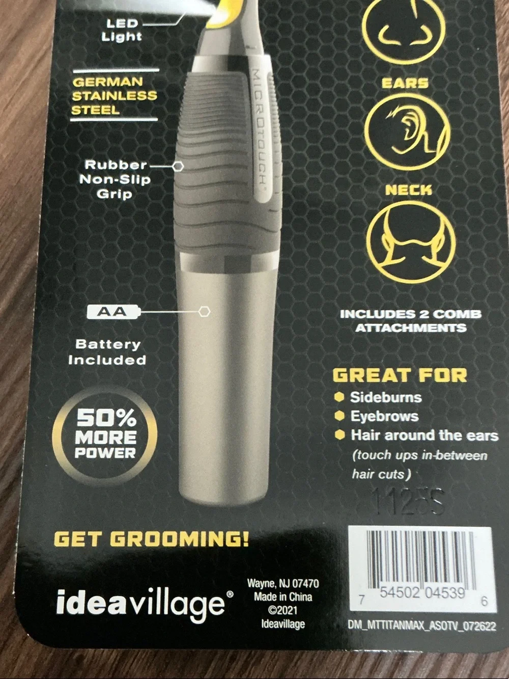 Titanium Max Personal Trimmer - Black & Yellow